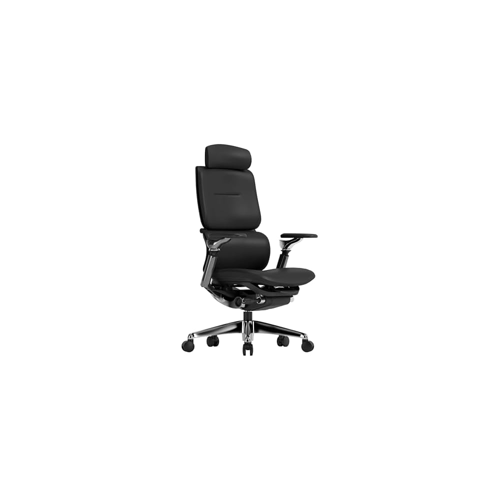 Origin Ergonomic Office Chair Mesh & Premium Faux Leather Adjustable Arms Dynamic Lumbar Support Seamless Recline Adjustable Headrest 12 Year Warranty (Midnight Black, Mesh)