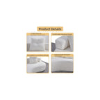 80'' Curved Loveseat Sofa Couch for Living Room, Deep Seat Cloud Boneless Floor Couch with 2 Pillows, Comfy Chenille Floor Sofa, Modern Round Loveseat Sofa for Small Space (CreamWhite, 80 Inch)