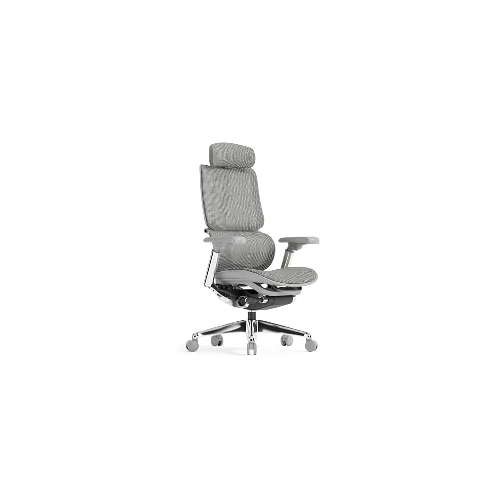Origin Ergonomic Office Chair Mesh & Premium Faux Leather Adjustable Arms Dynamic Lumbar Support Seamless Recline Adjustable Headrest 12 Year Warranty (Midnight Black, Mesh)