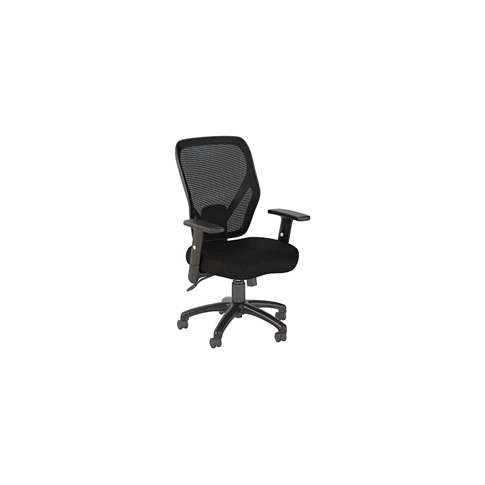 Bush Business Furniture Accord Mesh Back Office Chair in Black | Ergonomic Seating Solution for Personal Computer Workstation
