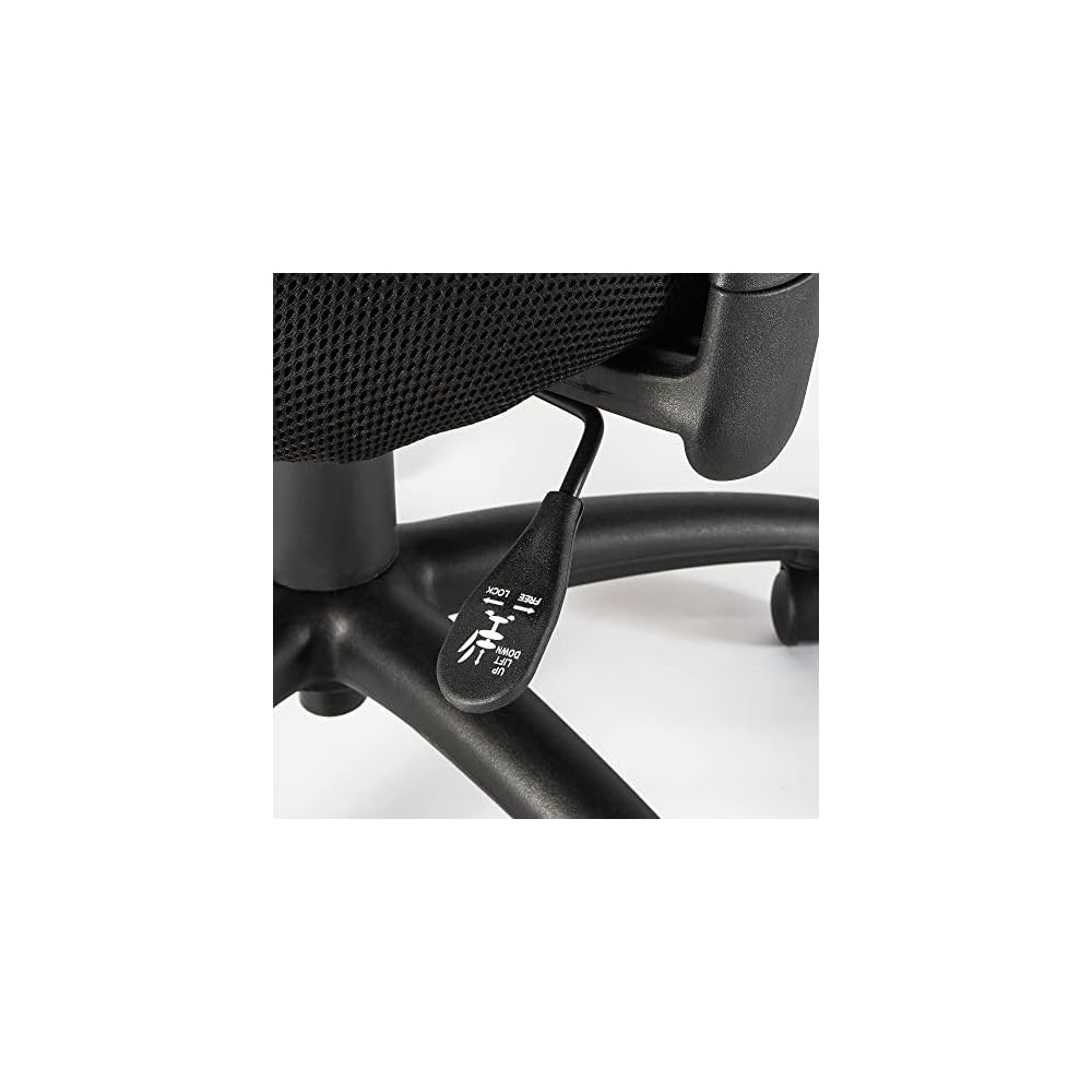 Bush Business Furniture Accord Mesh Back Office Chair in Black | Ergonomic Seating Solution for Personal Computer Workstation