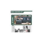 Vongrasig Sectional Couches for Living Room, U-Shaped Sofa with Chaise, 4-seat Large Sectional Modern Couch for Living Room, Apartment (Gray)