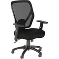 Bush Business Furniture Accord Mesh Back Office Chair in Black | Ergonomic Seating Solution for Personal Computer Workstation