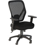 Bush Business Furniture Accord Mesh Back Office Chair in Black | Ergonomic Seating Solution for Personal Computer Workstation